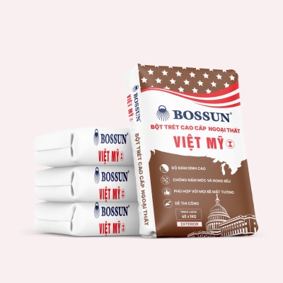 BỘT TRÉT TƯỜNG BOSSUN VIỆT MỸ NGOẠI THẤT 40KG