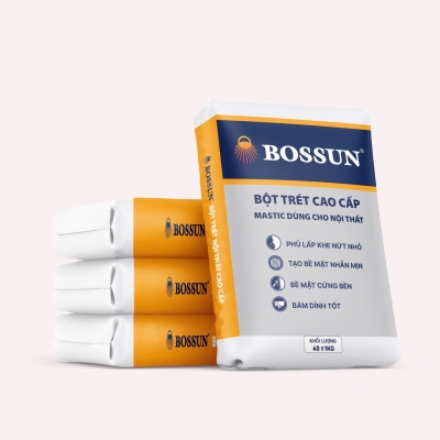 BỘT TRÉT TƯỜNG BOSSUN NỘI THẤT 40KG