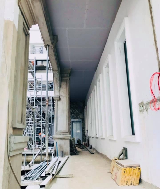 Công trình trong những ngày điểm tô chiếc áo mới