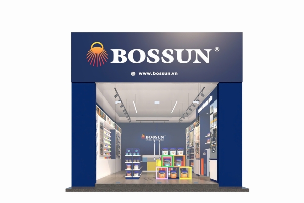 Hệ thống nhận diện Showroom Sơn Bossun