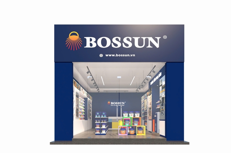 Hệ thống nhận diện Showroom Sơn Bossun